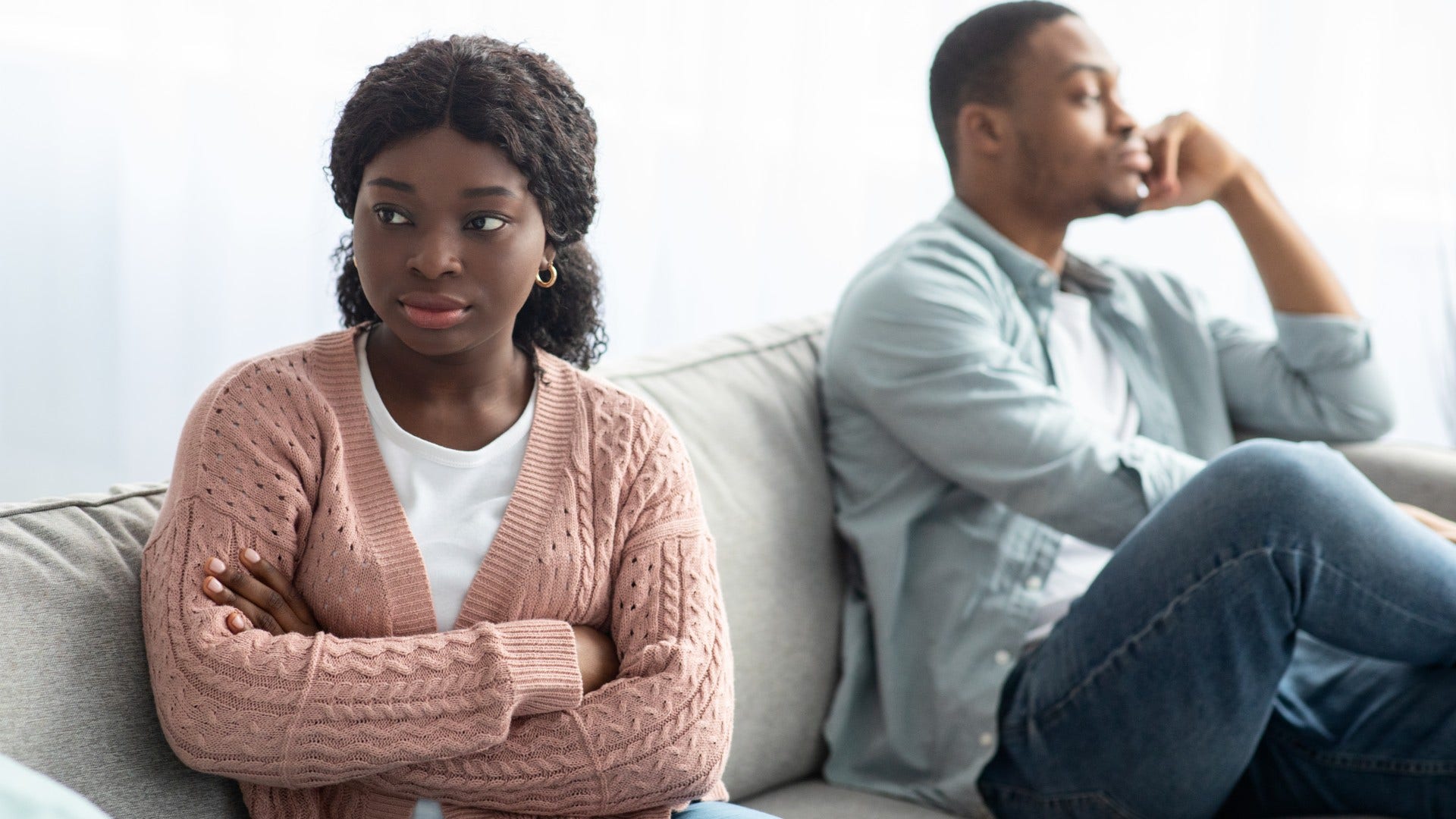 woman whose partner avoids conversations about compatibility