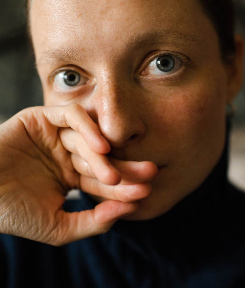 Sad person loathes self showing they struggle more