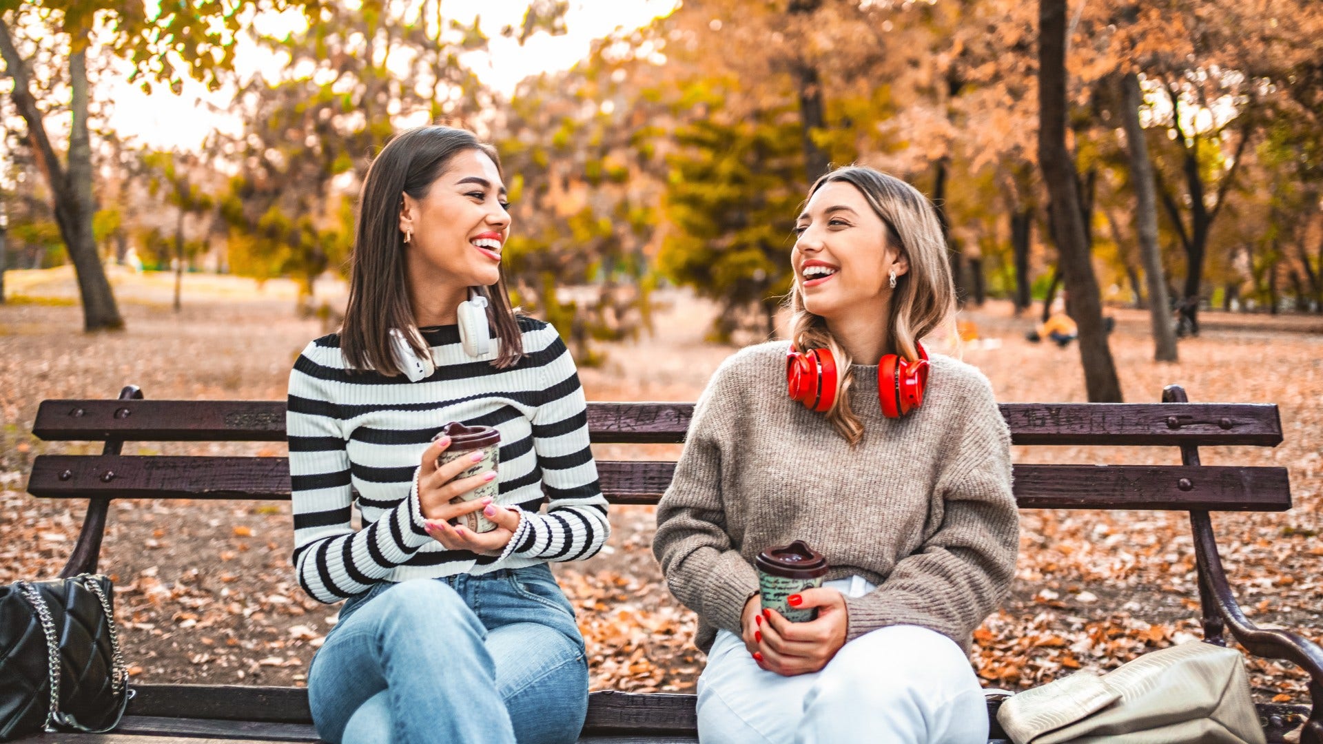 woman opening up to a stranger because she has an ability to keep secrets