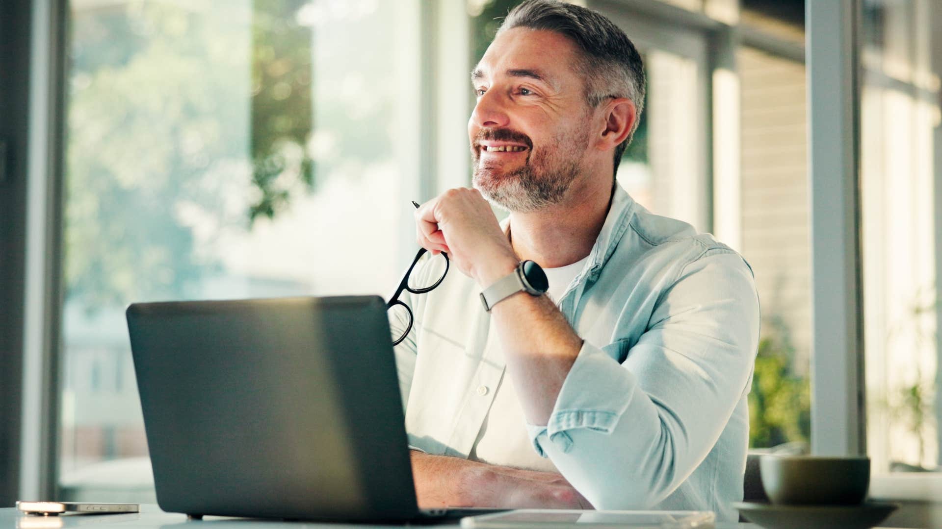 resilient man who grew up in the 1960s working in an office