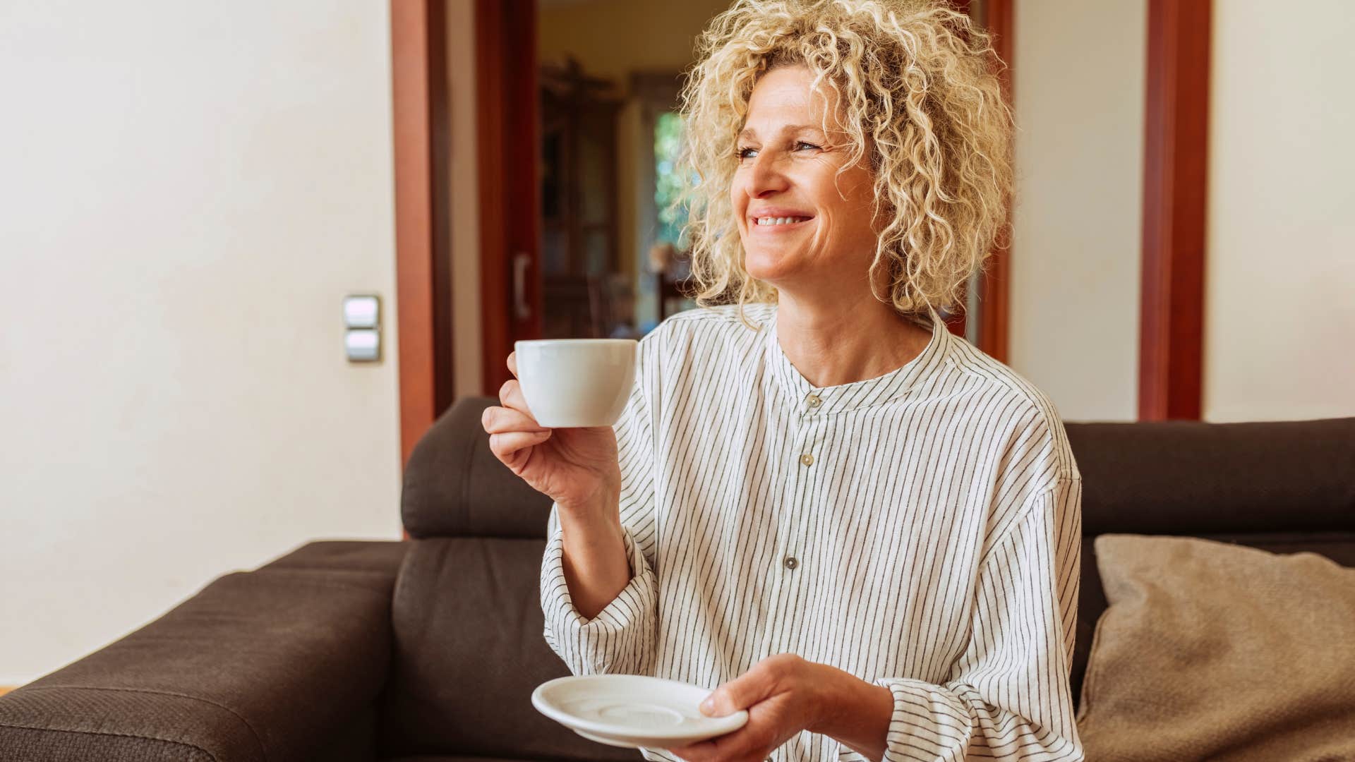 Woman who doesn't equate self-worth to attention.