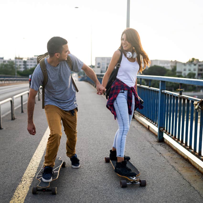 teens on skateboards having fun view themselves as immortal