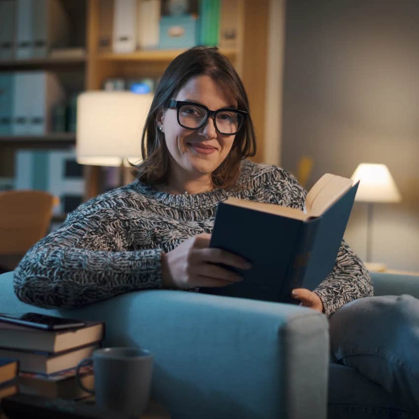 single woman experiencing the joy of living alone