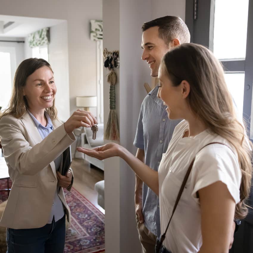 couple with over six figure salary buying home