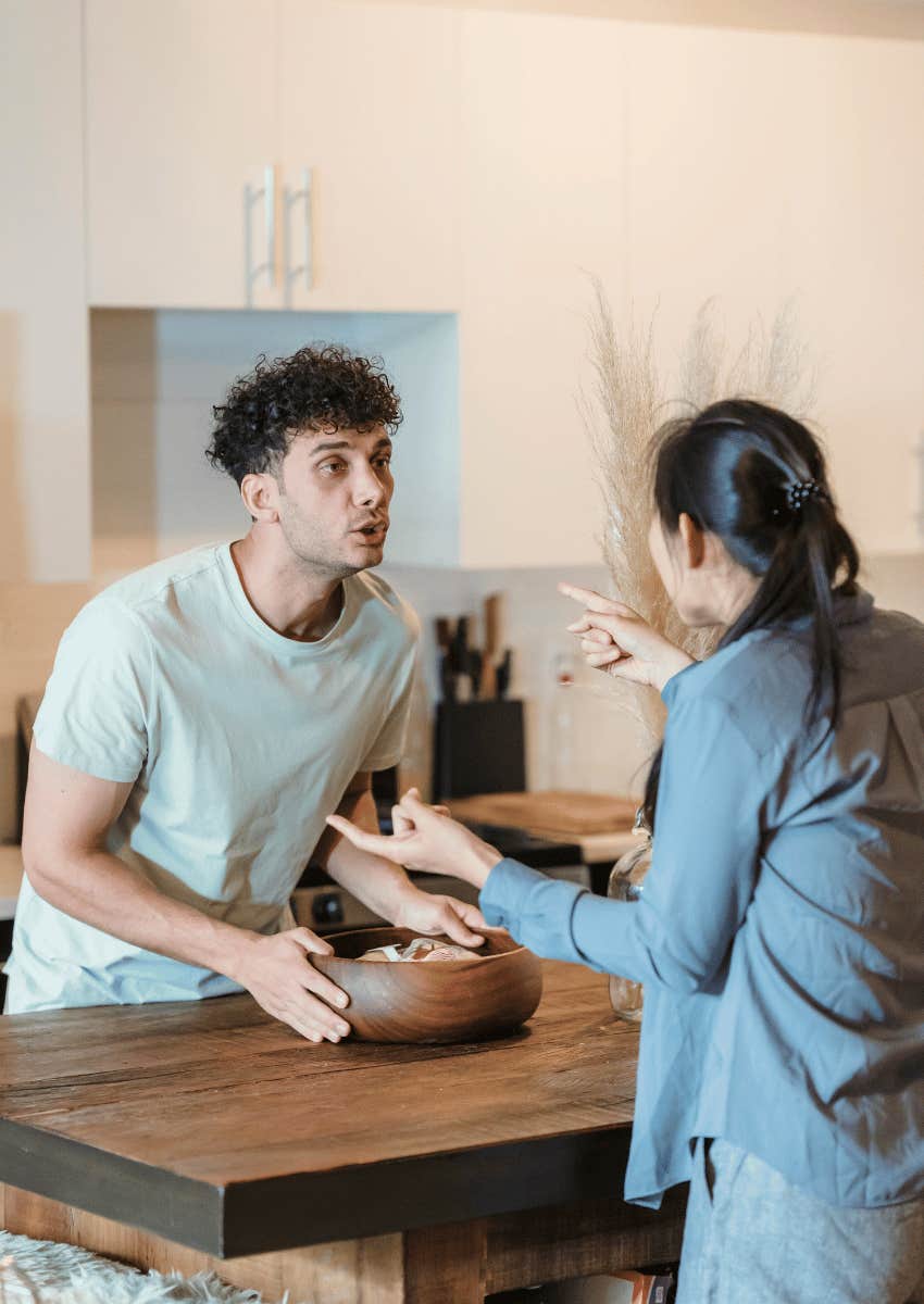 man still being held onto by ex compares you to her