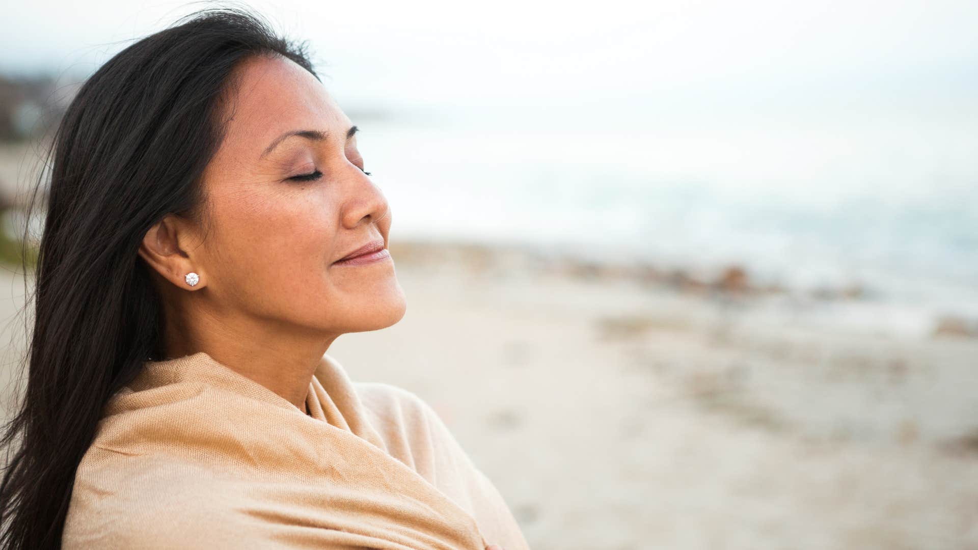 Peaceful woman stands on her own showing reason to marry wrong man