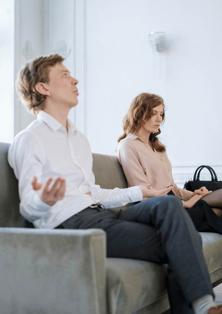 men say that they've been really busy to sound reassuring