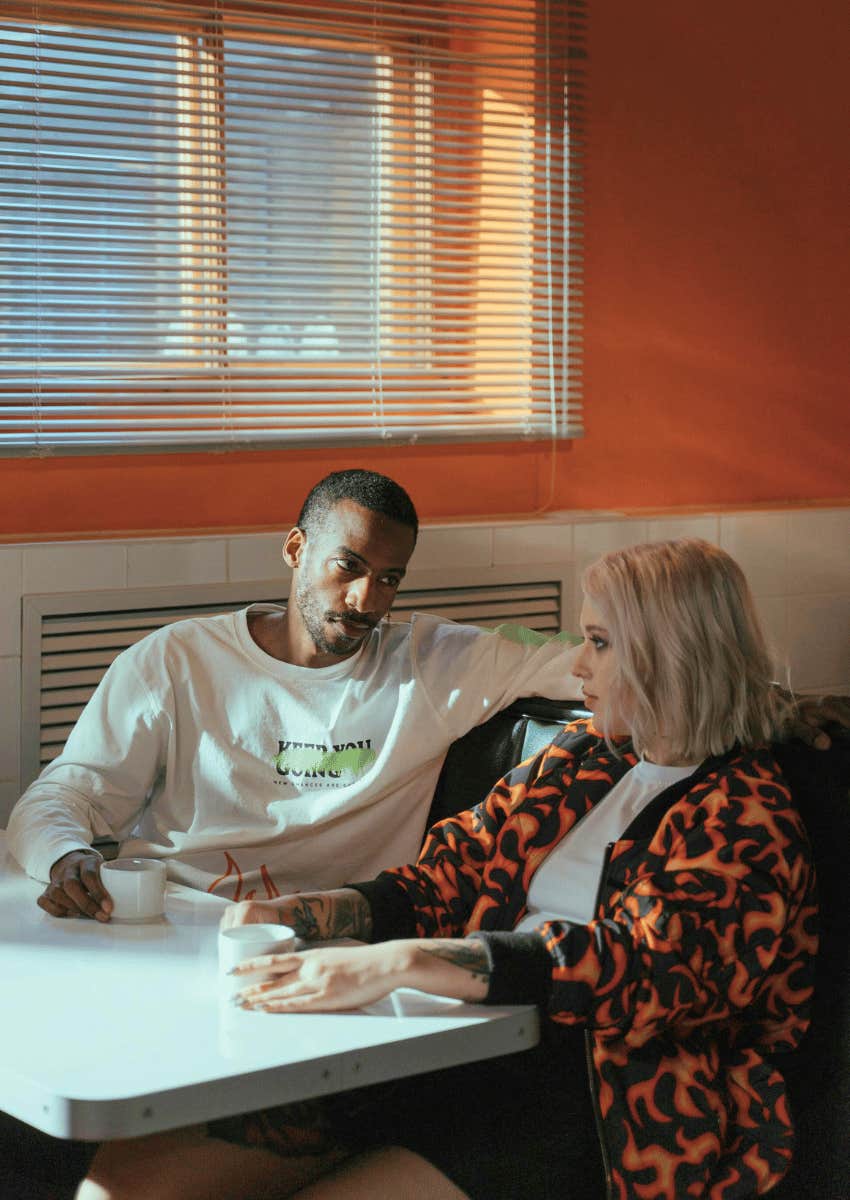 men say that she's just a friend to sound reassuring