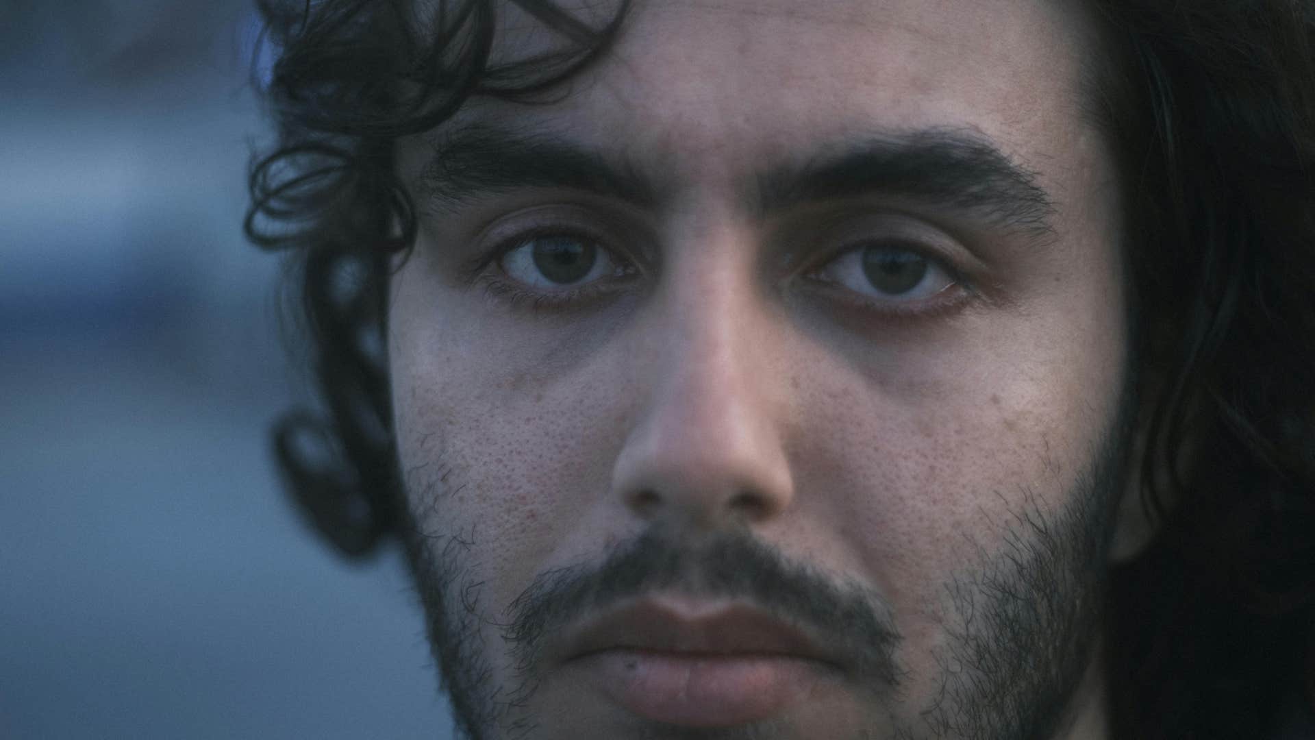 man who is easily overwhelmed by his emotions