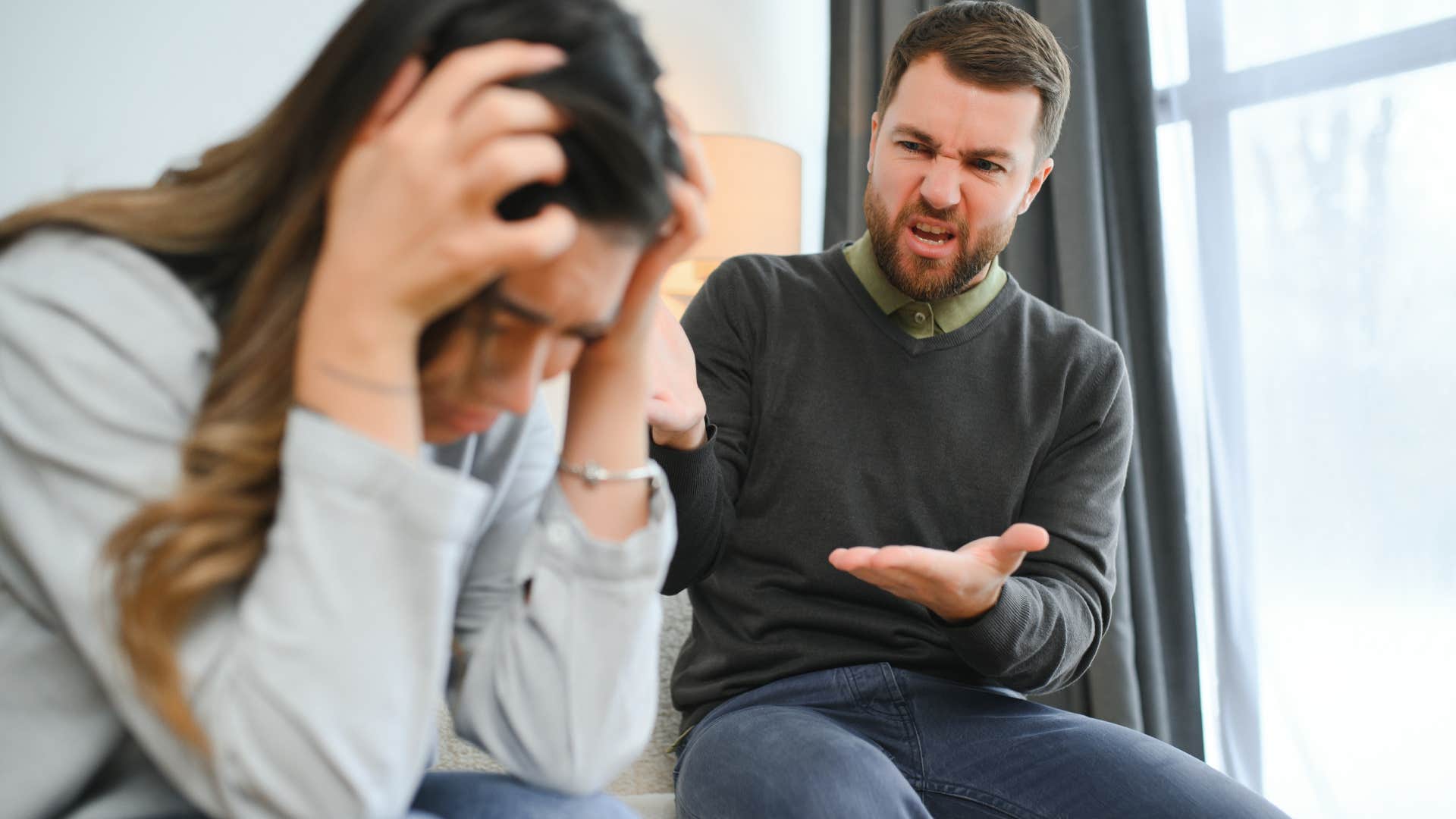 Man who turns every drama into an argument with his partner.