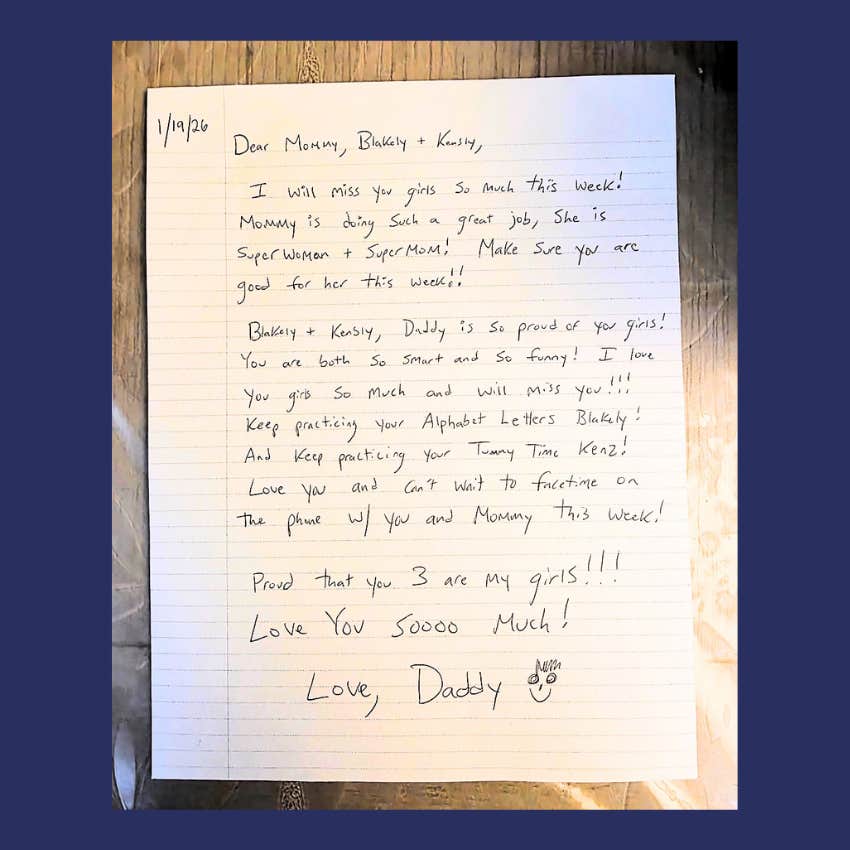 letter a dad left his kids before a business trip