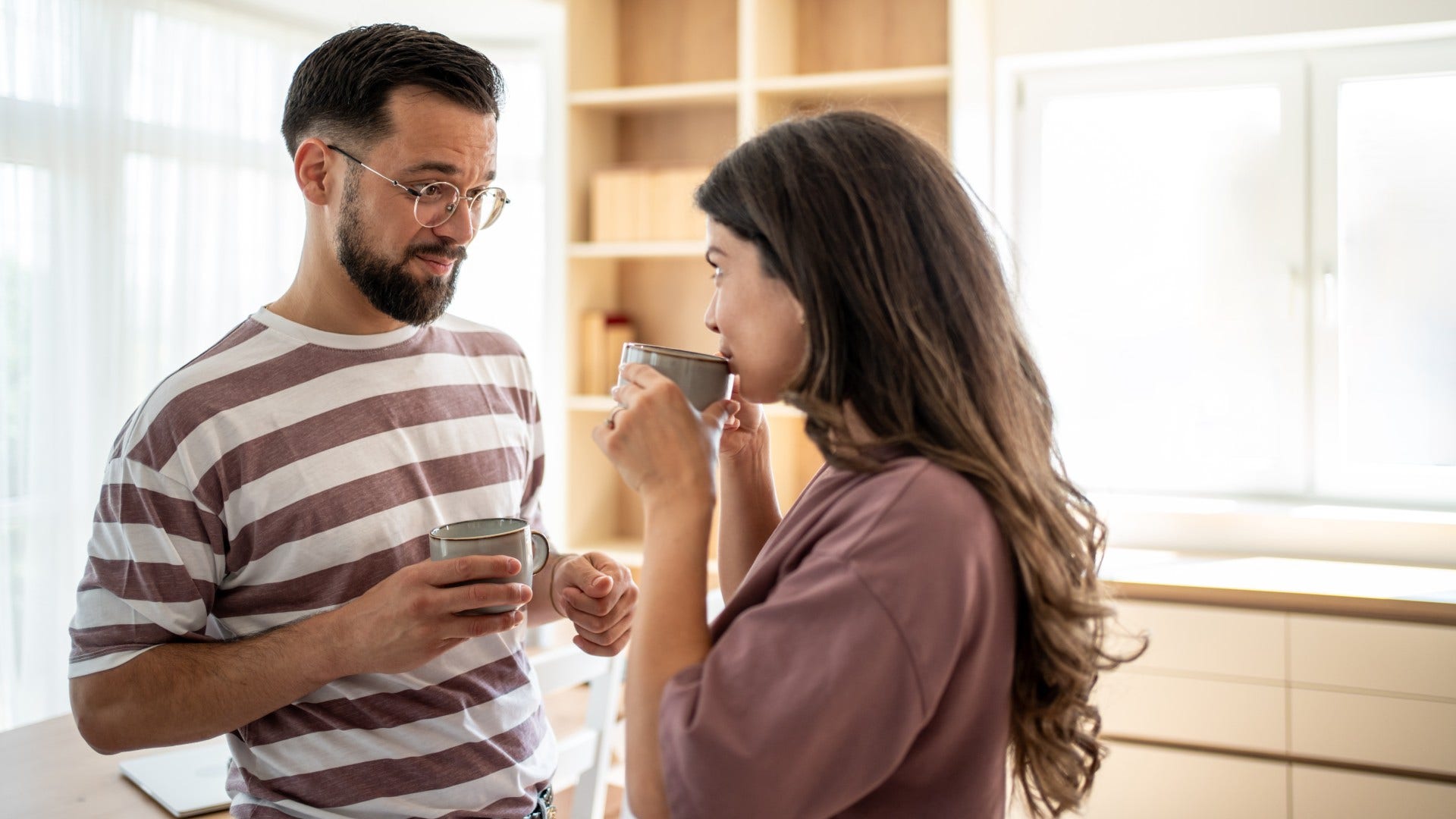 man getting easily attached to woman who allows him to lead