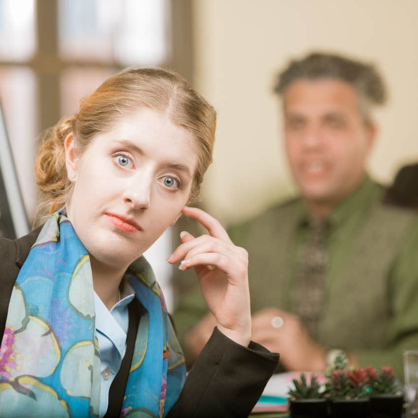highly intelligent woman who feels like she's constantly being pranked by co-workers