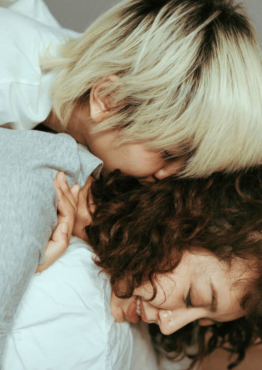 partner dealing with a face full of hair when you cuddle should be appreciated more