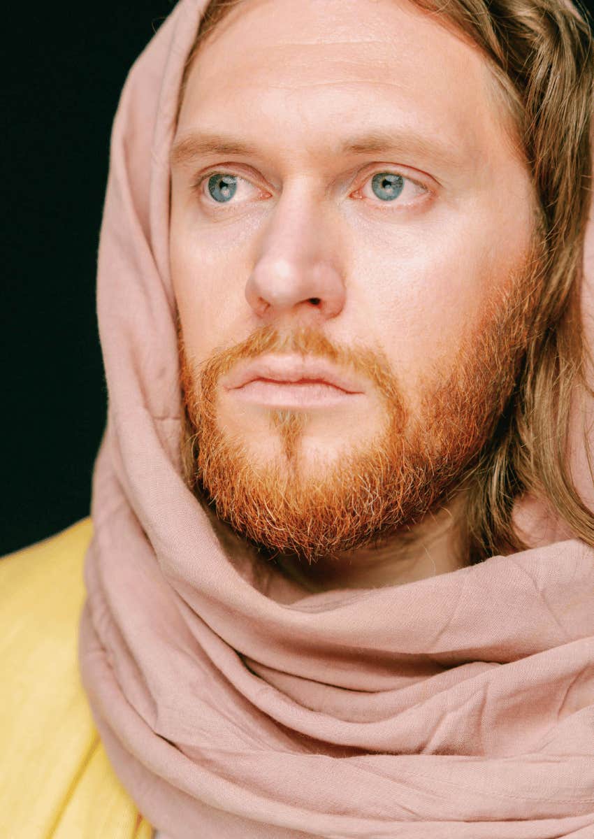 pensive man with a far away look