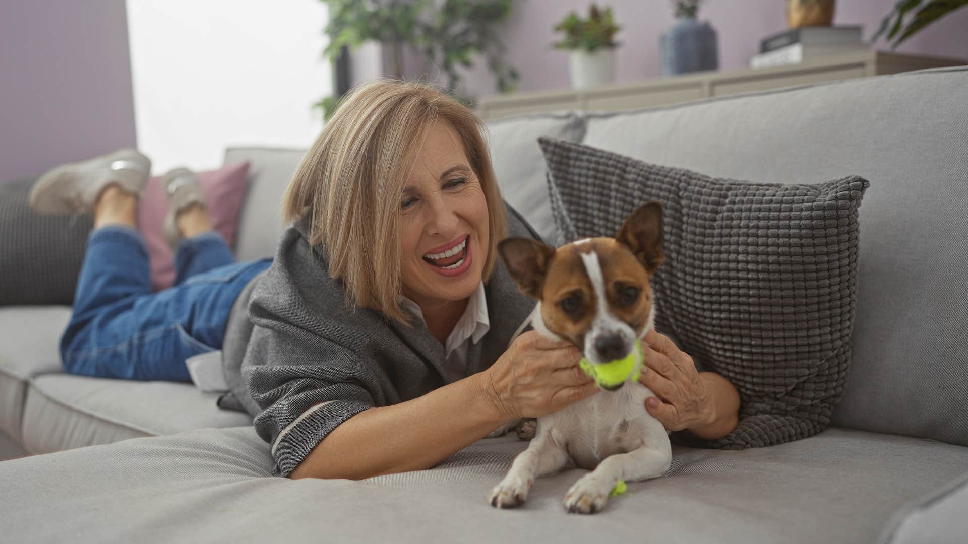 fun loving blonde woman