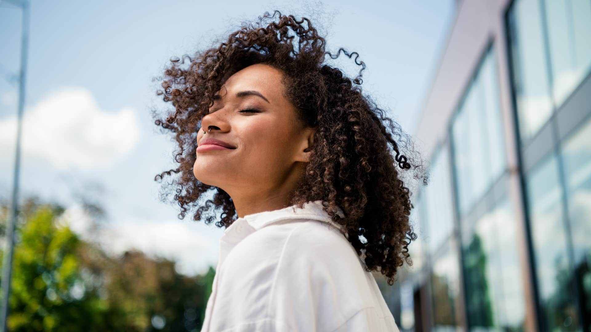 easy-going woman who feels less motivated when it's cold outside