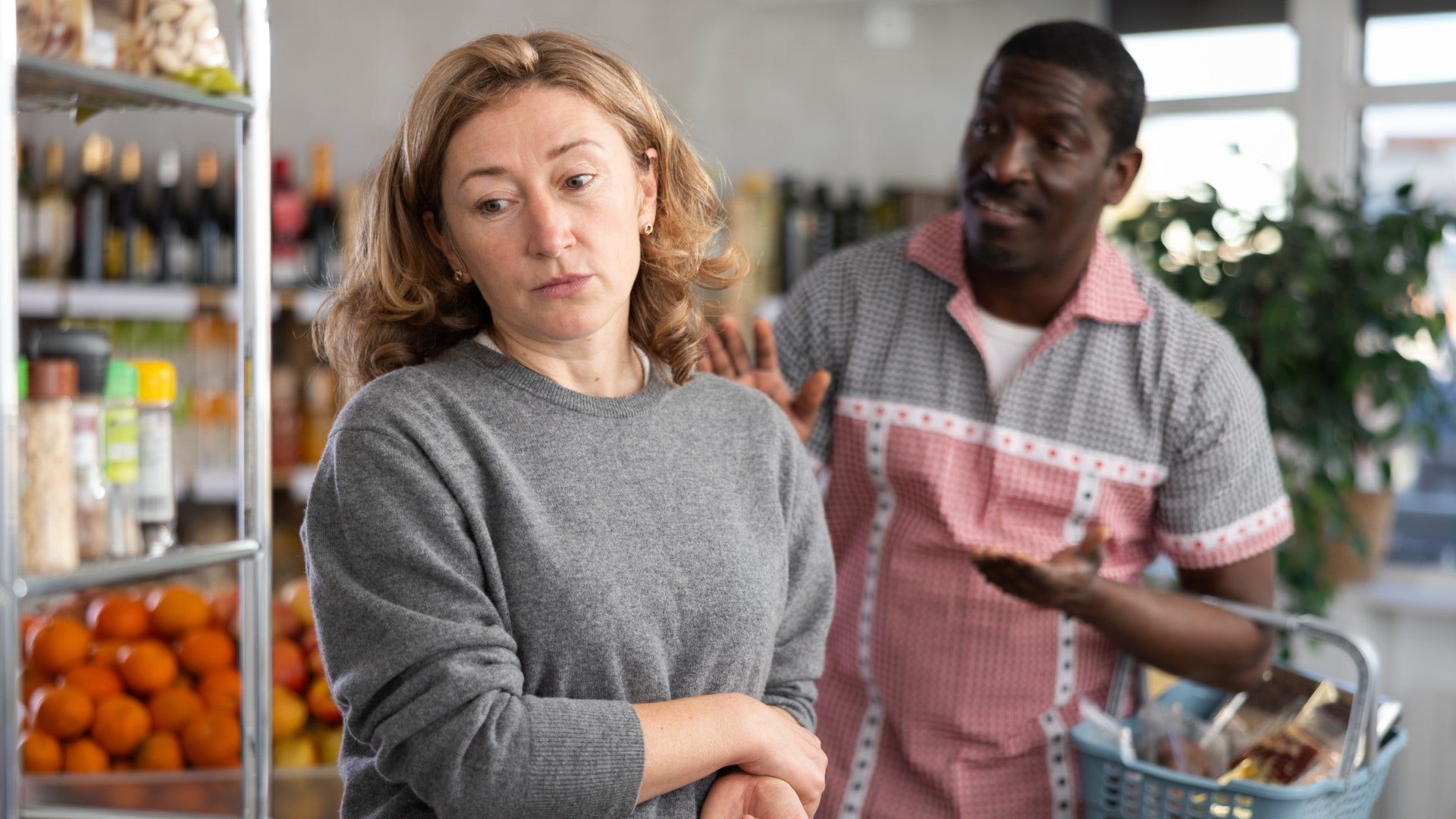woman who grew up in a financially unstable home as she experiences guilt while man spends freely