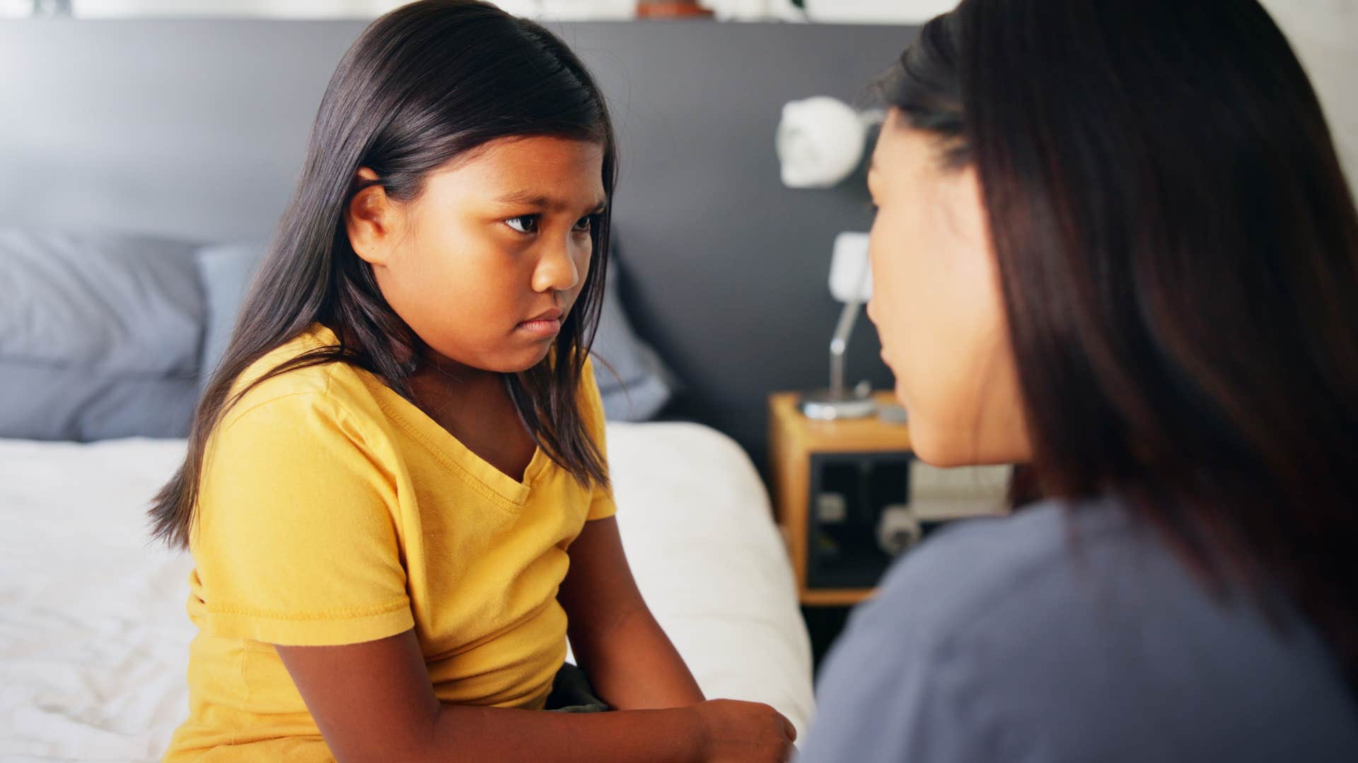 Parents intervening in arguments with friends at home.