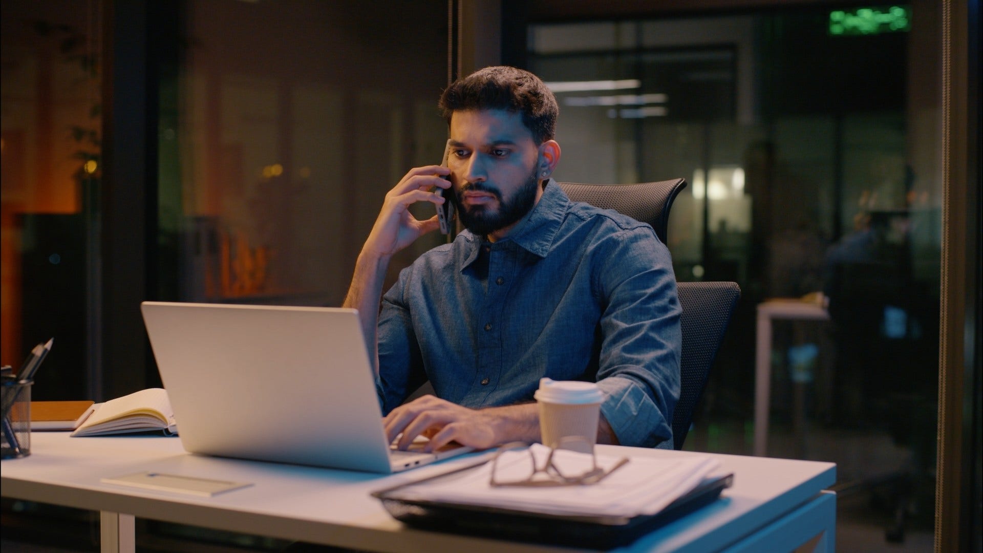 man who does things quickly feeling energized by momentum