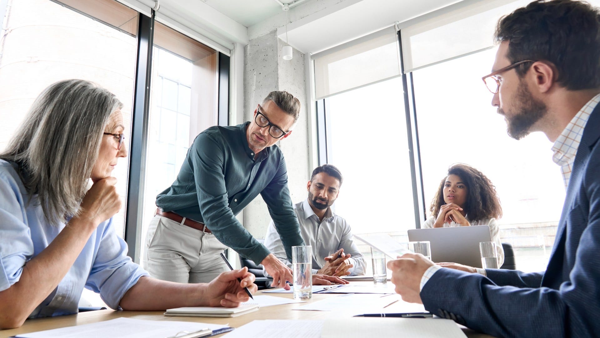 man who does things slowly letting others rush