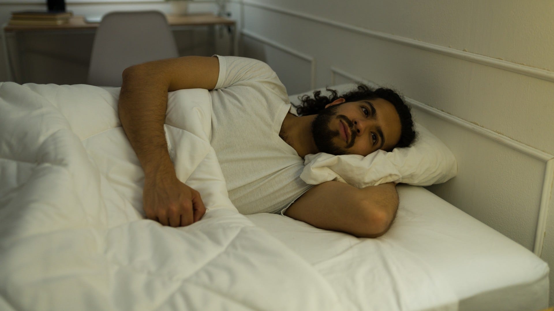 man who struggles to turn his brain off as he is sensitive to unresolved details