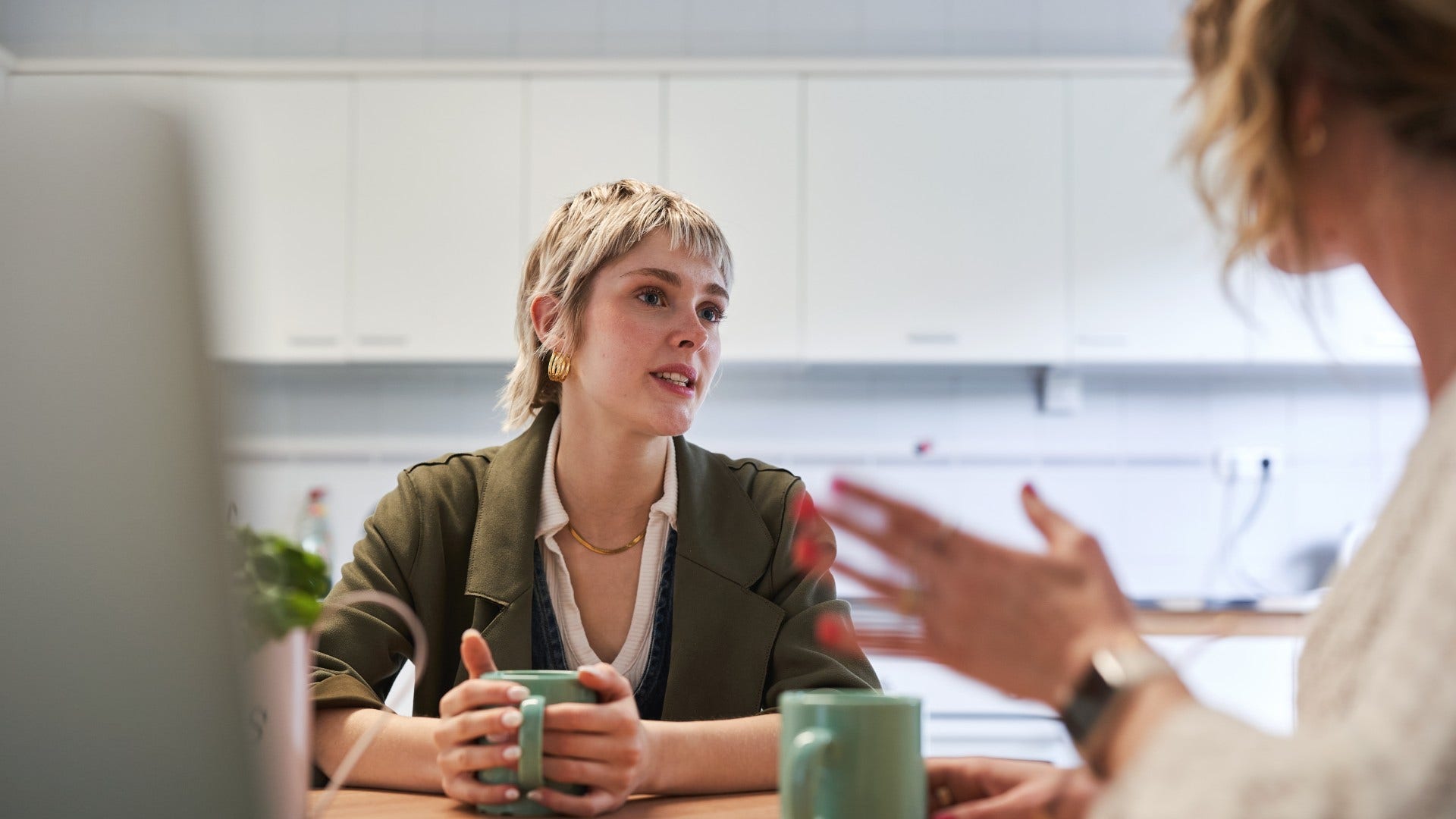 woman who wants to hear the full story and is naturally investigative