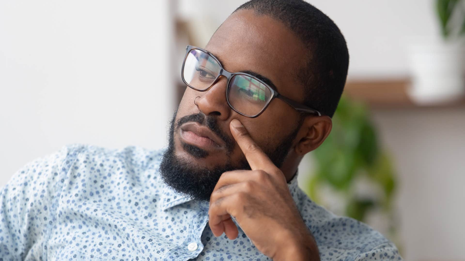 man who avoids anyone he knows in public thinking deeply