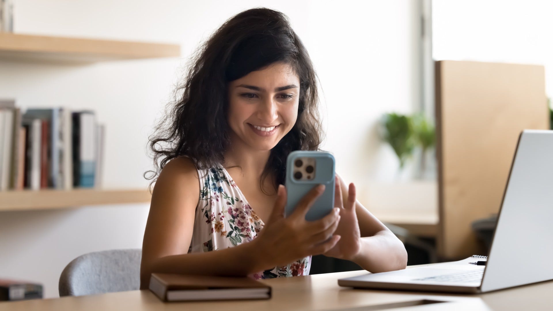 woman who answers every call is comfortable with spontaneity