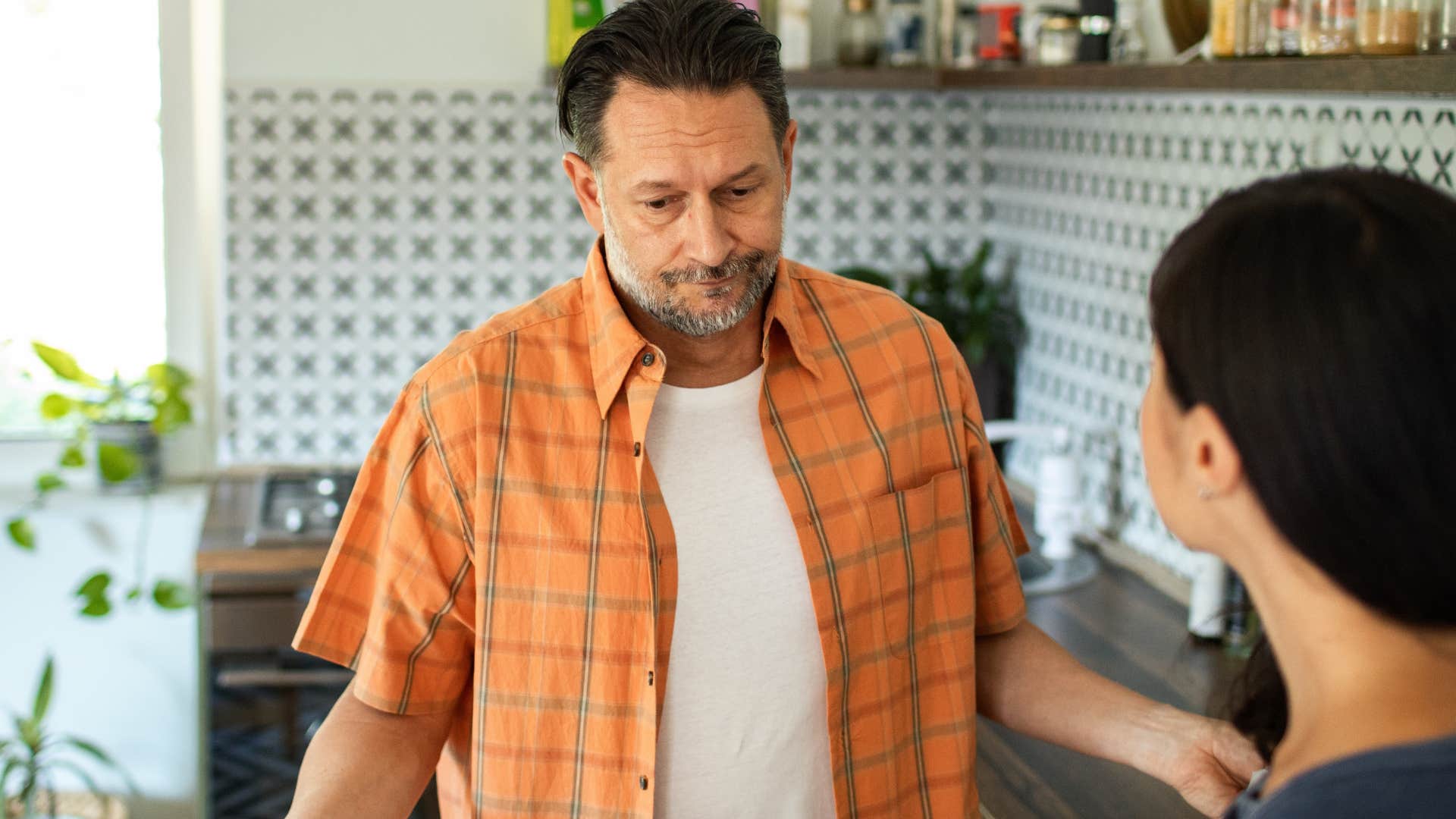 selfish man disguising cruelty with his partner