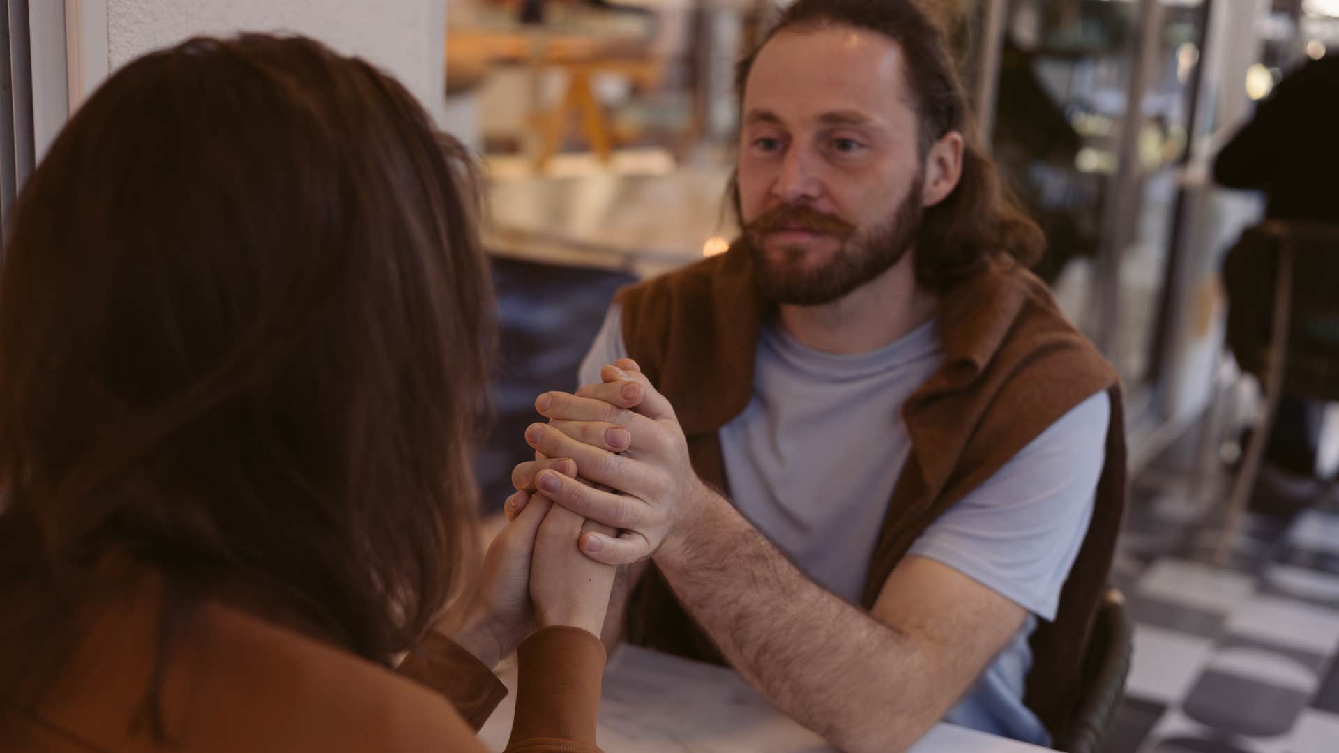 genuine man prompting deeper discussions with his partner
