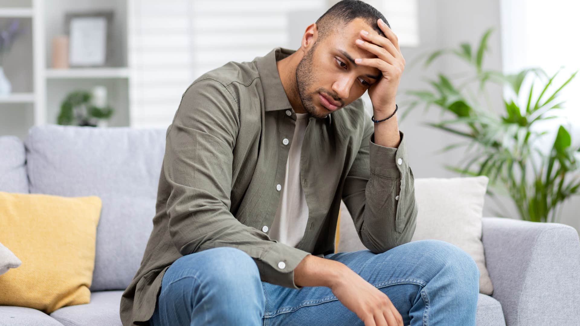 whiny man telling himself nothing ever works out in my favor