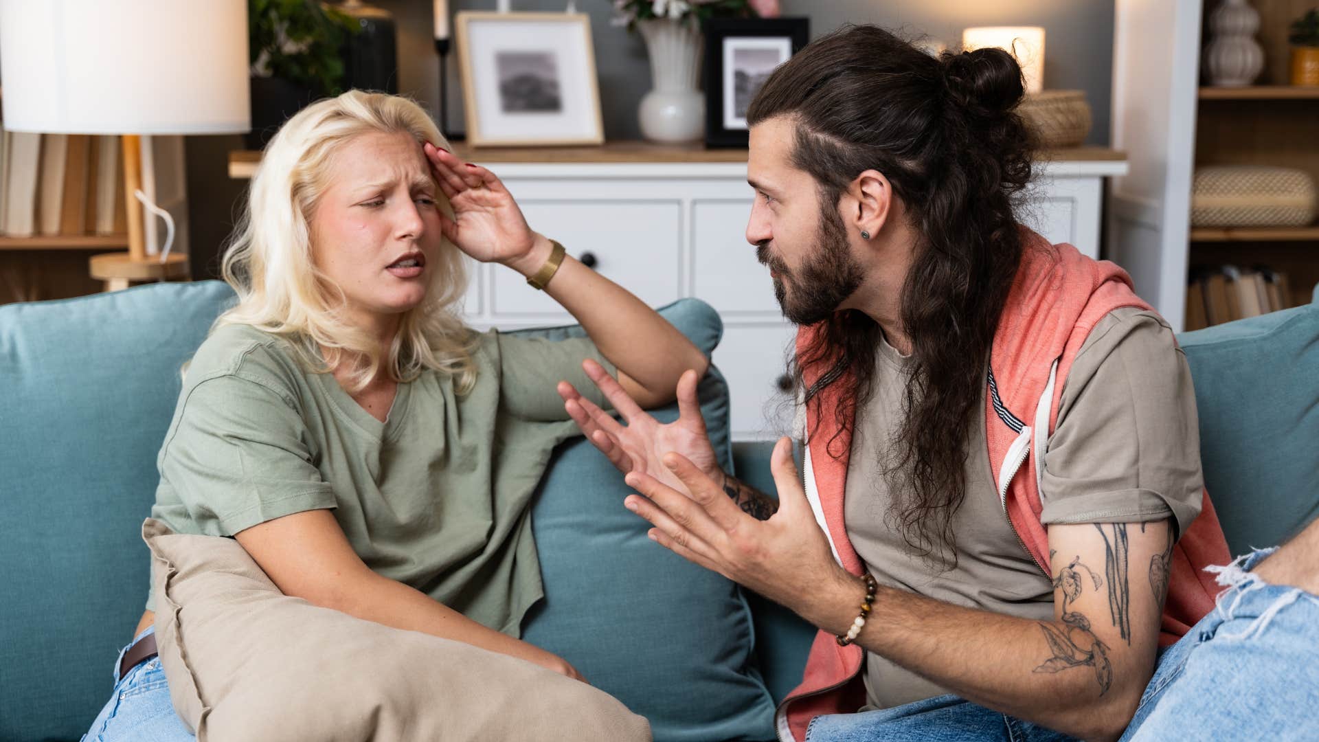 couple that is not afraid of conflict discussing their issues