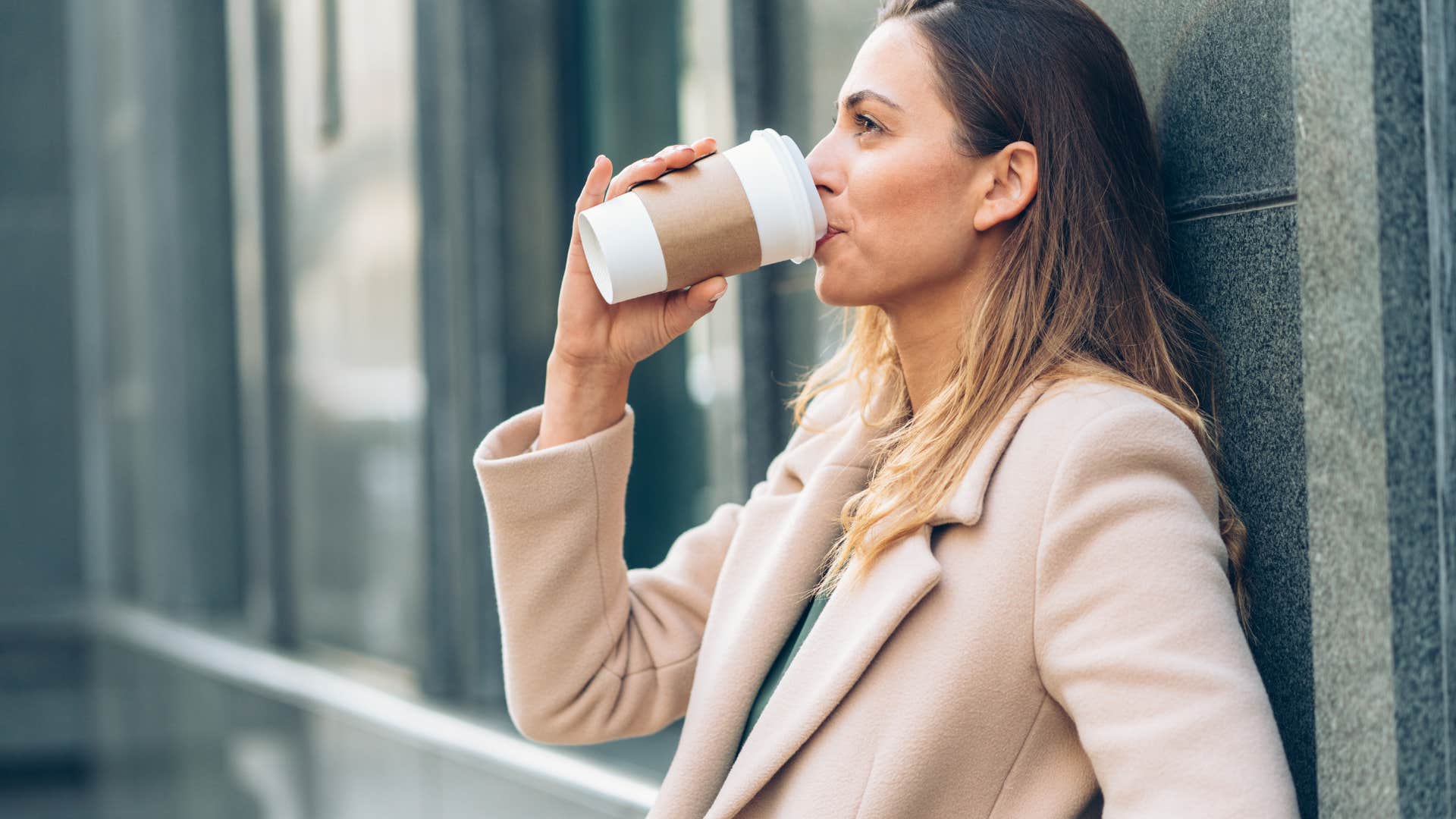 woman who can't talk to anyone until she's had coffee because she's self-aware