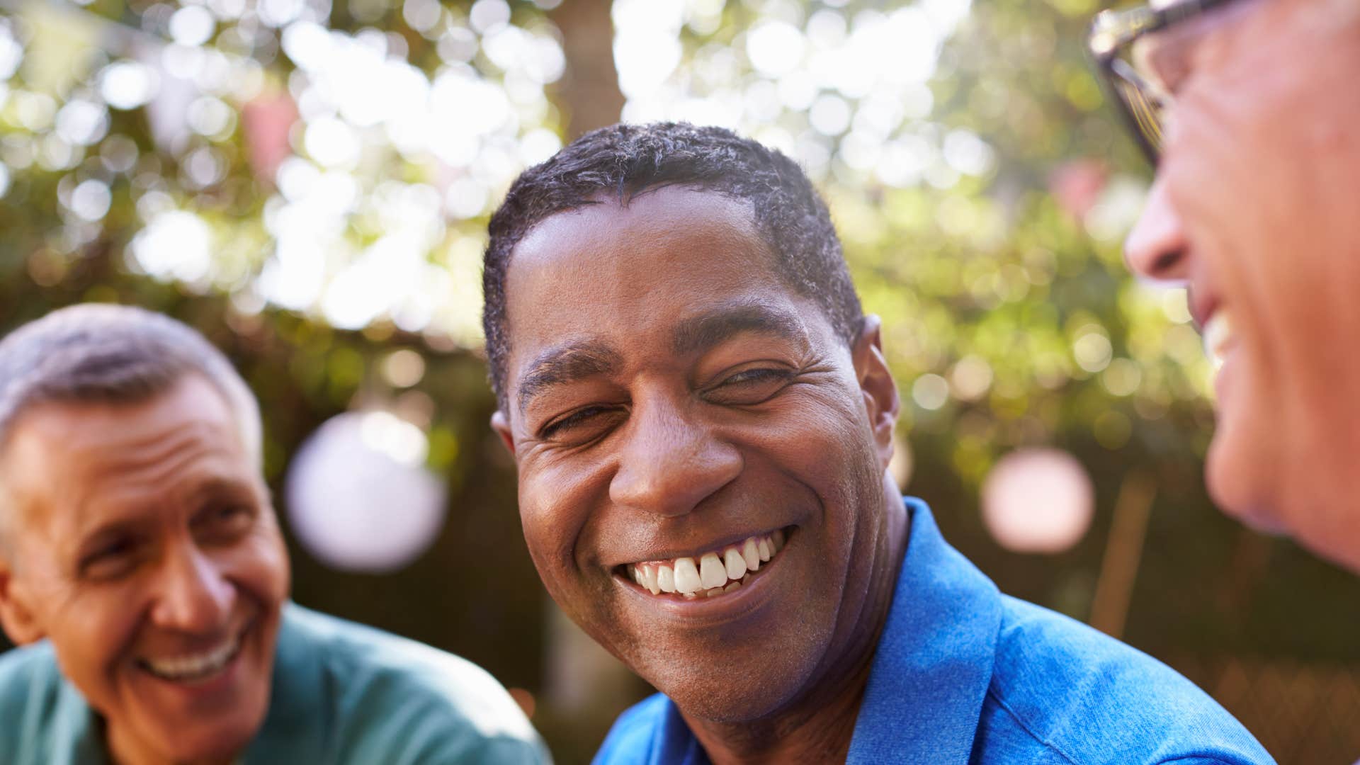 man who has depth talking to friends instead of seeking attention online