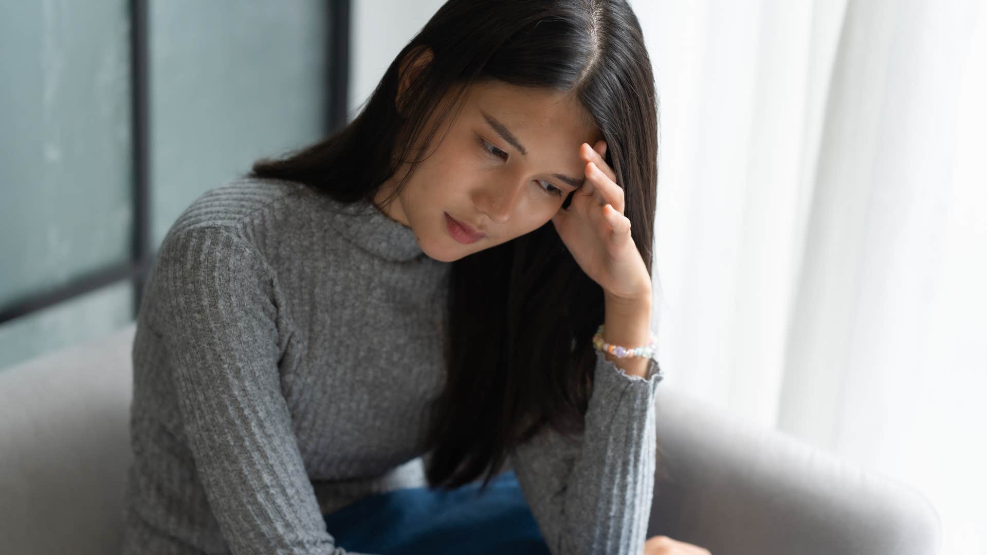 woman who gets emotionally attached to objects seeking comfort when under stress