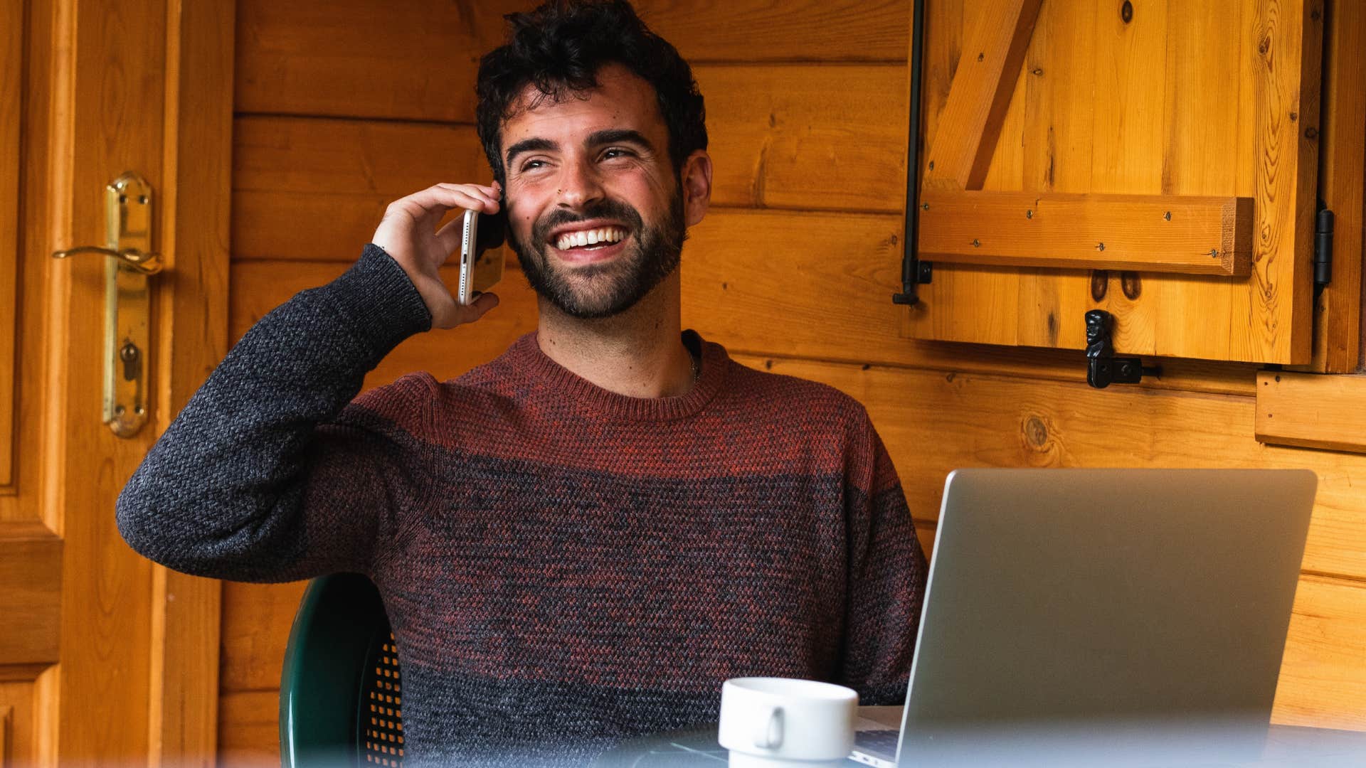 man listening to understand on the phone