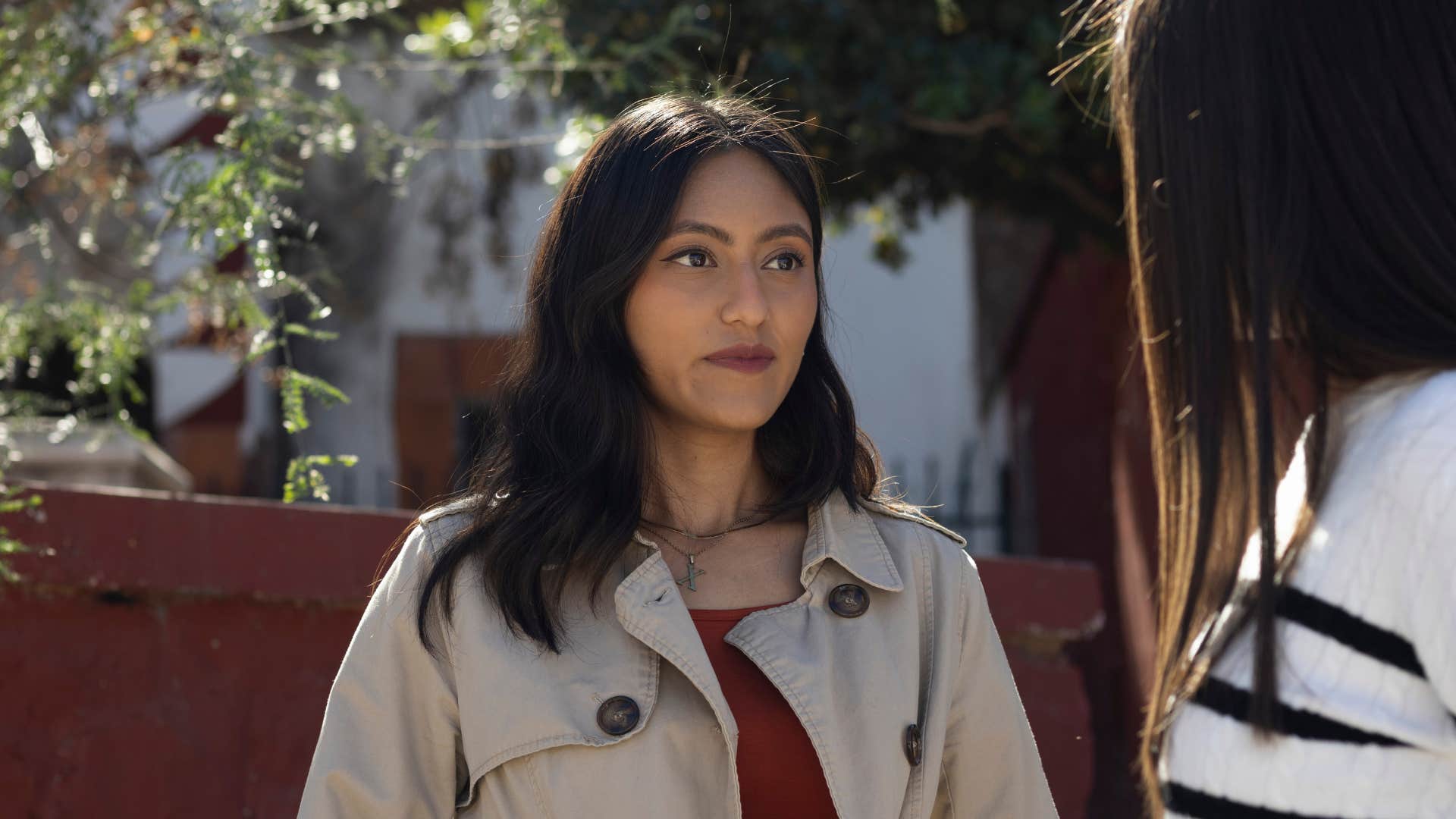 woman telling friend you'll thank me later