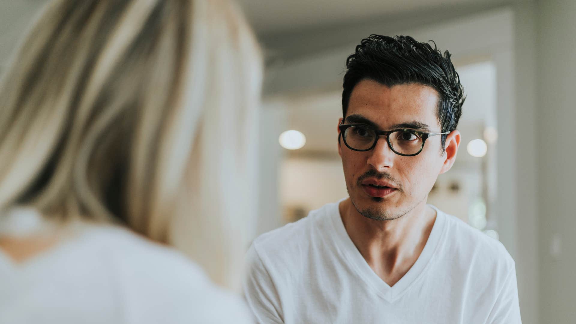 man secretly out to get his partner telling her you cant handle that