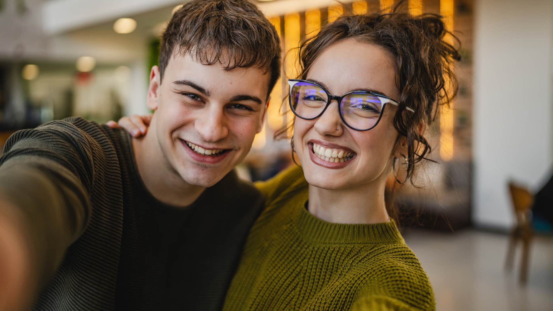 person says, ‘I'm just happy you're here' to someone they're secretly in love with