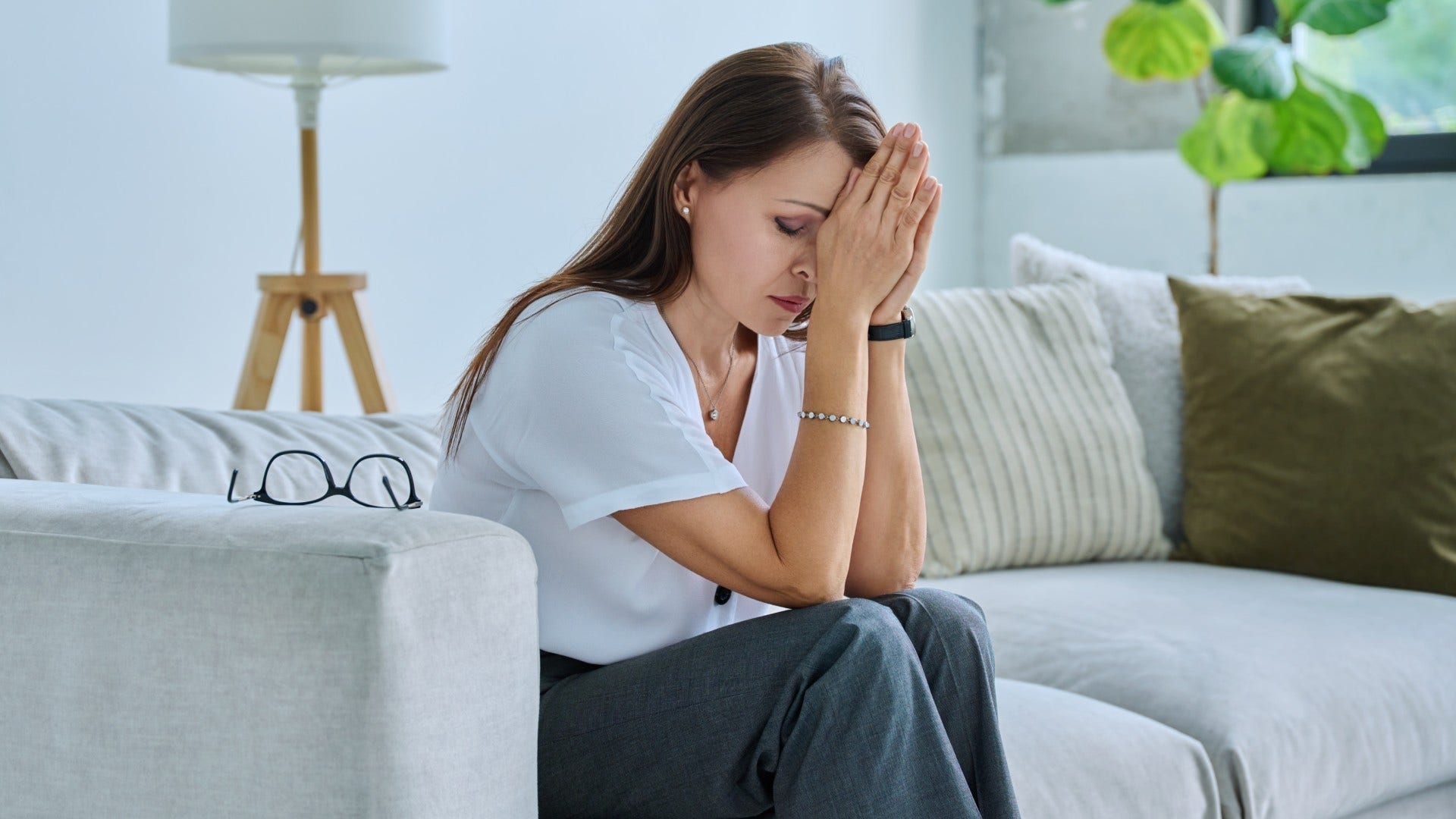 woman who needs space putting up a strong front