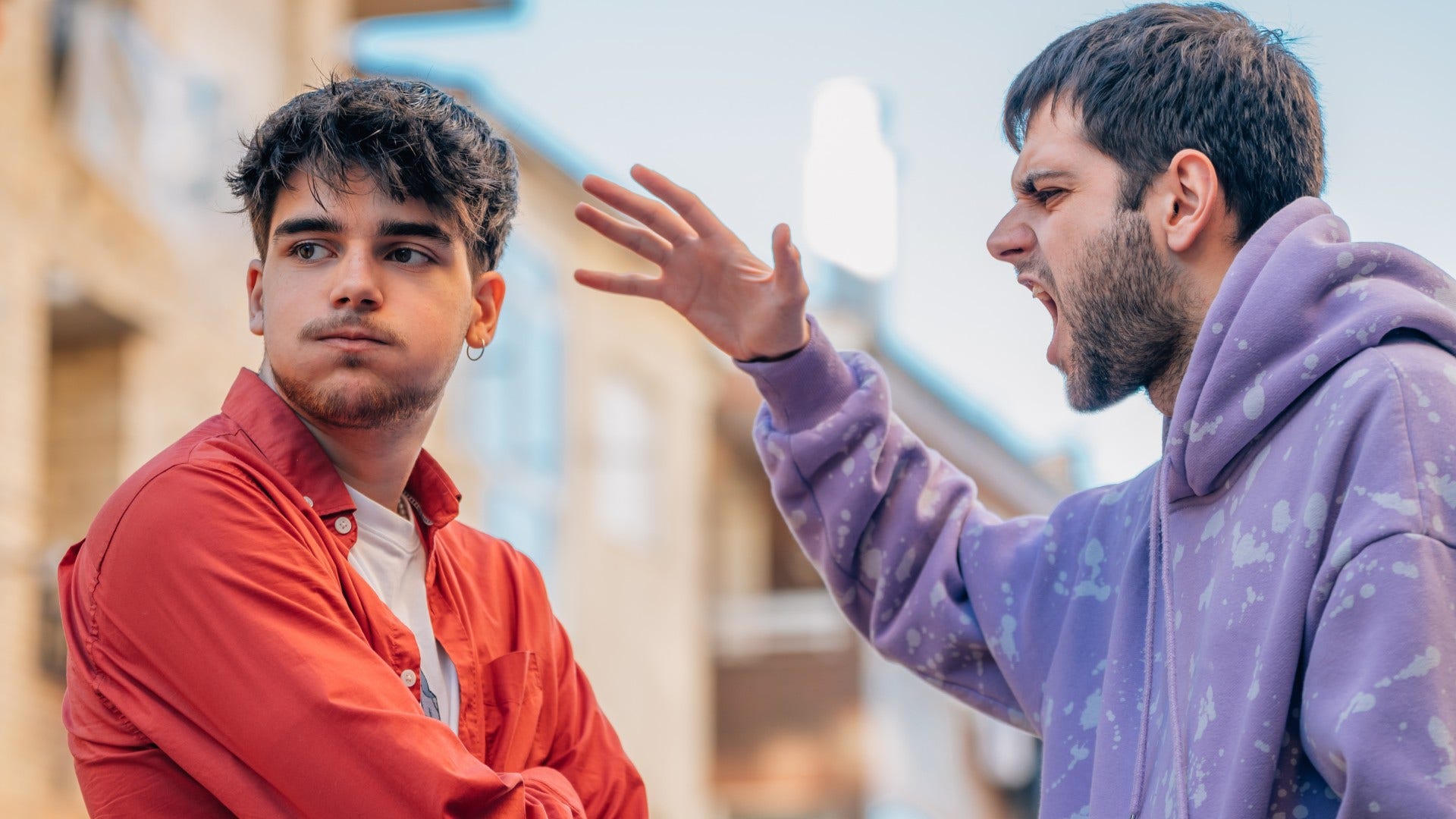 man who one ups other man's stories because he craves superiority