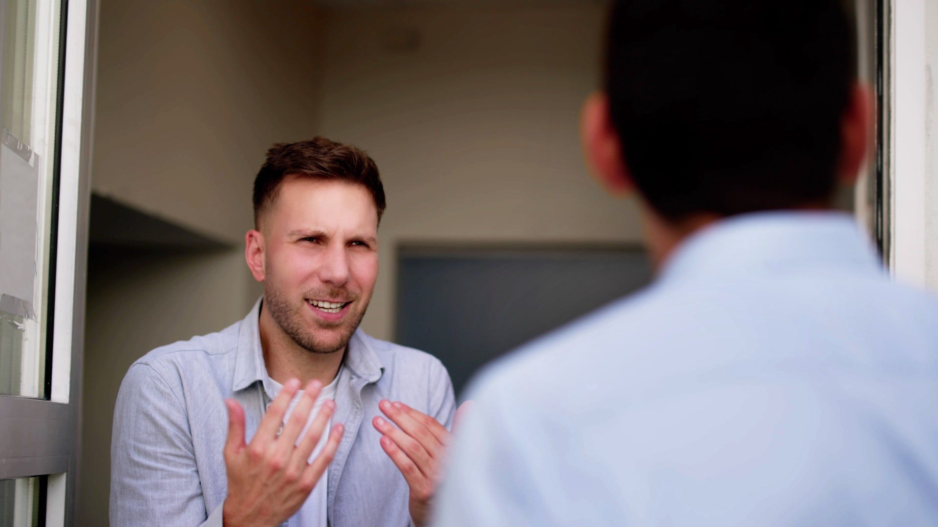 man who one ups other man's stories not realizing how it makes him feel