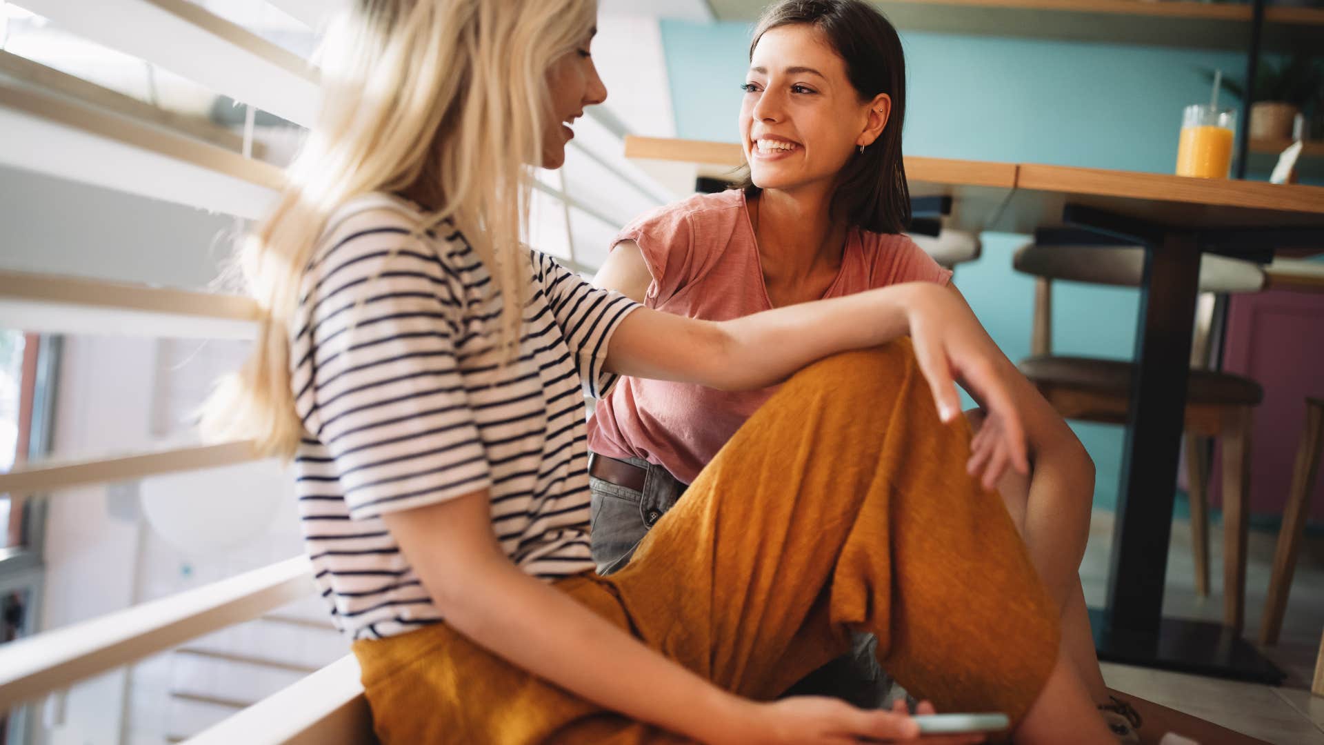two women talking desiring emotional security in their friendship