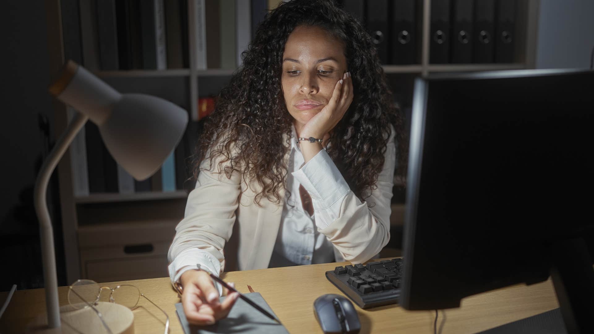 woman who values meaning and purpose overthinking at work