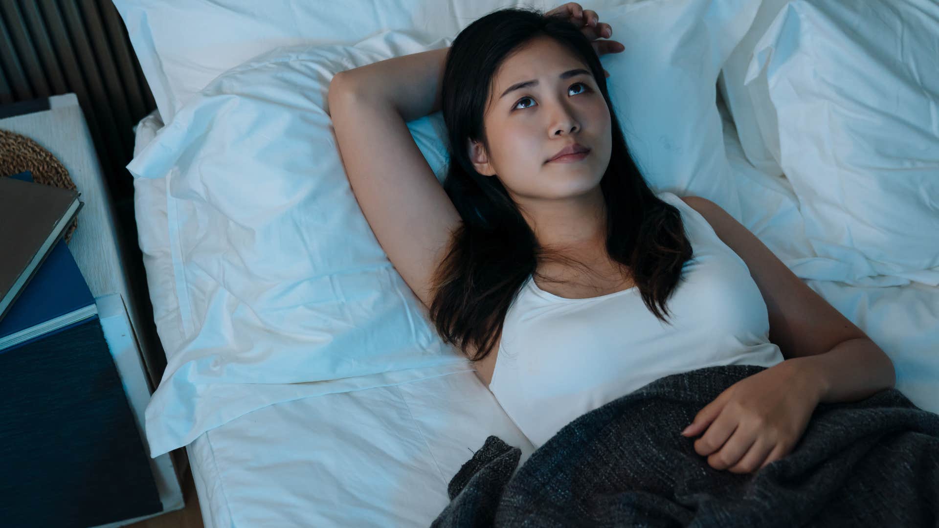 imaginative woman who replays conversations in her head at night