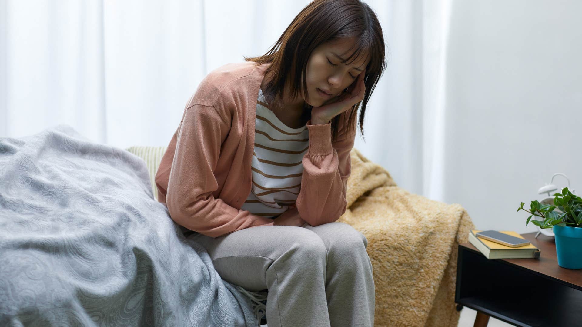 sensitive woman who replays conversations in her head at night