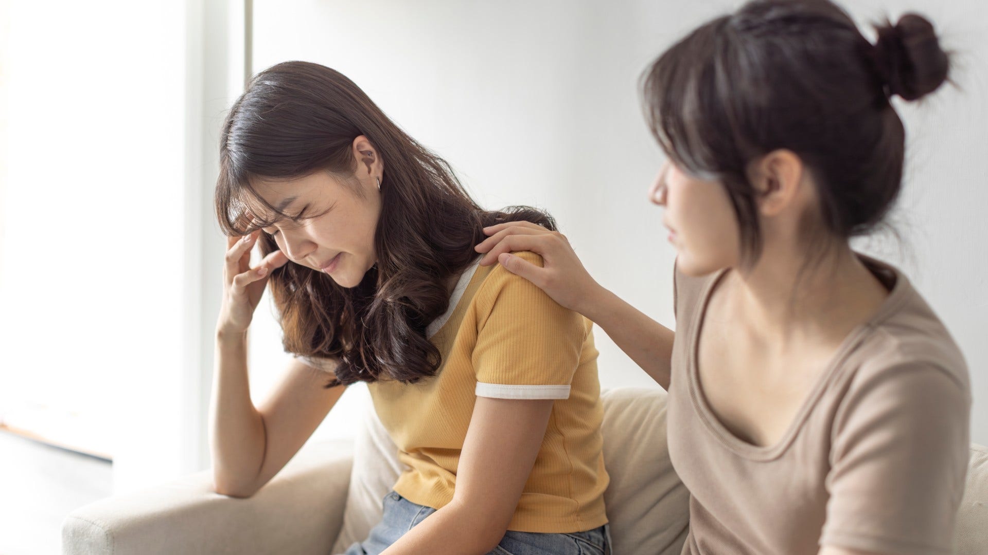 woman who is waiting for something to go wrong saying i must be cursed