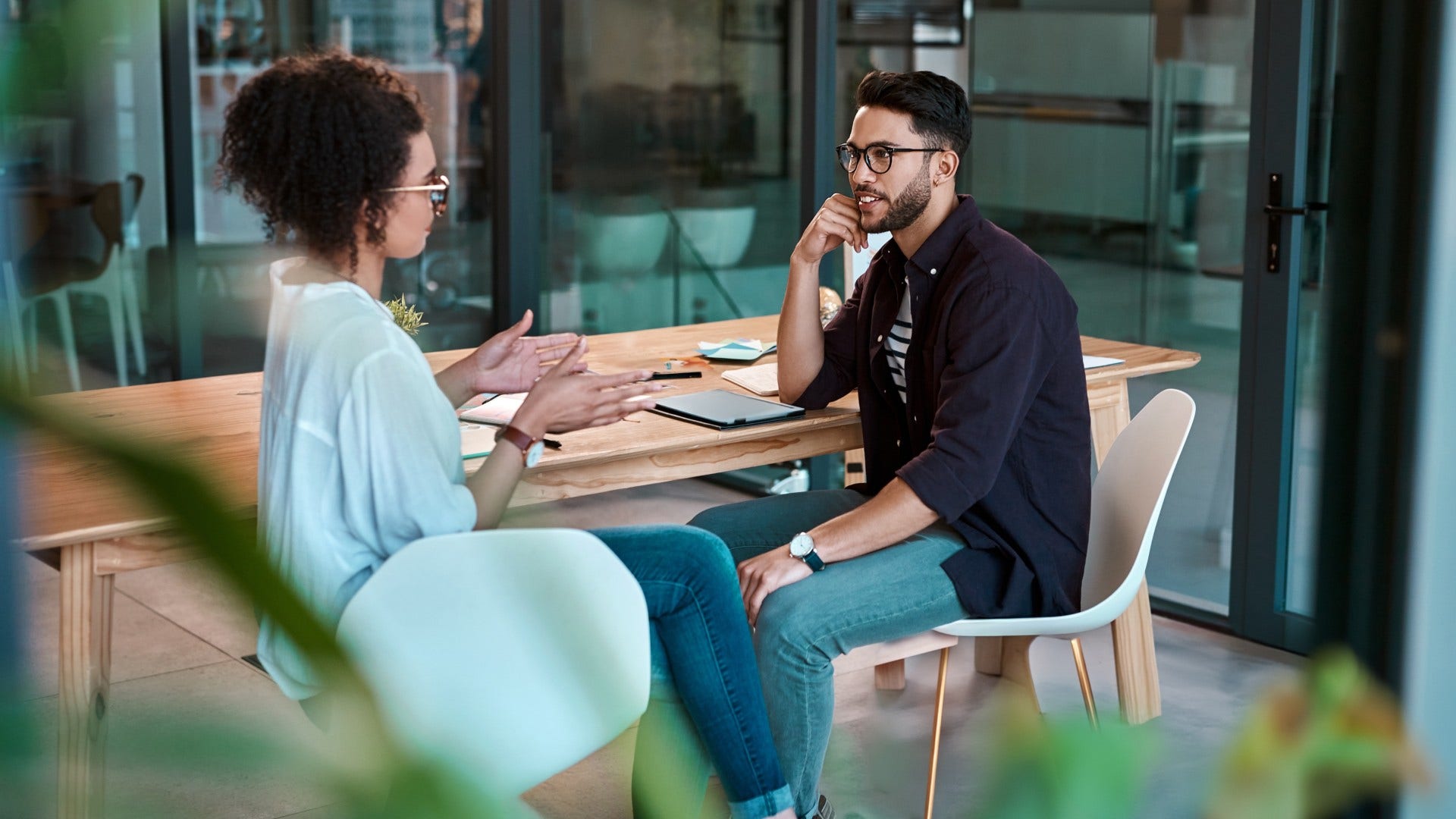 woman who is always waiting for something to go wrong saying let's have a plan b and plan c