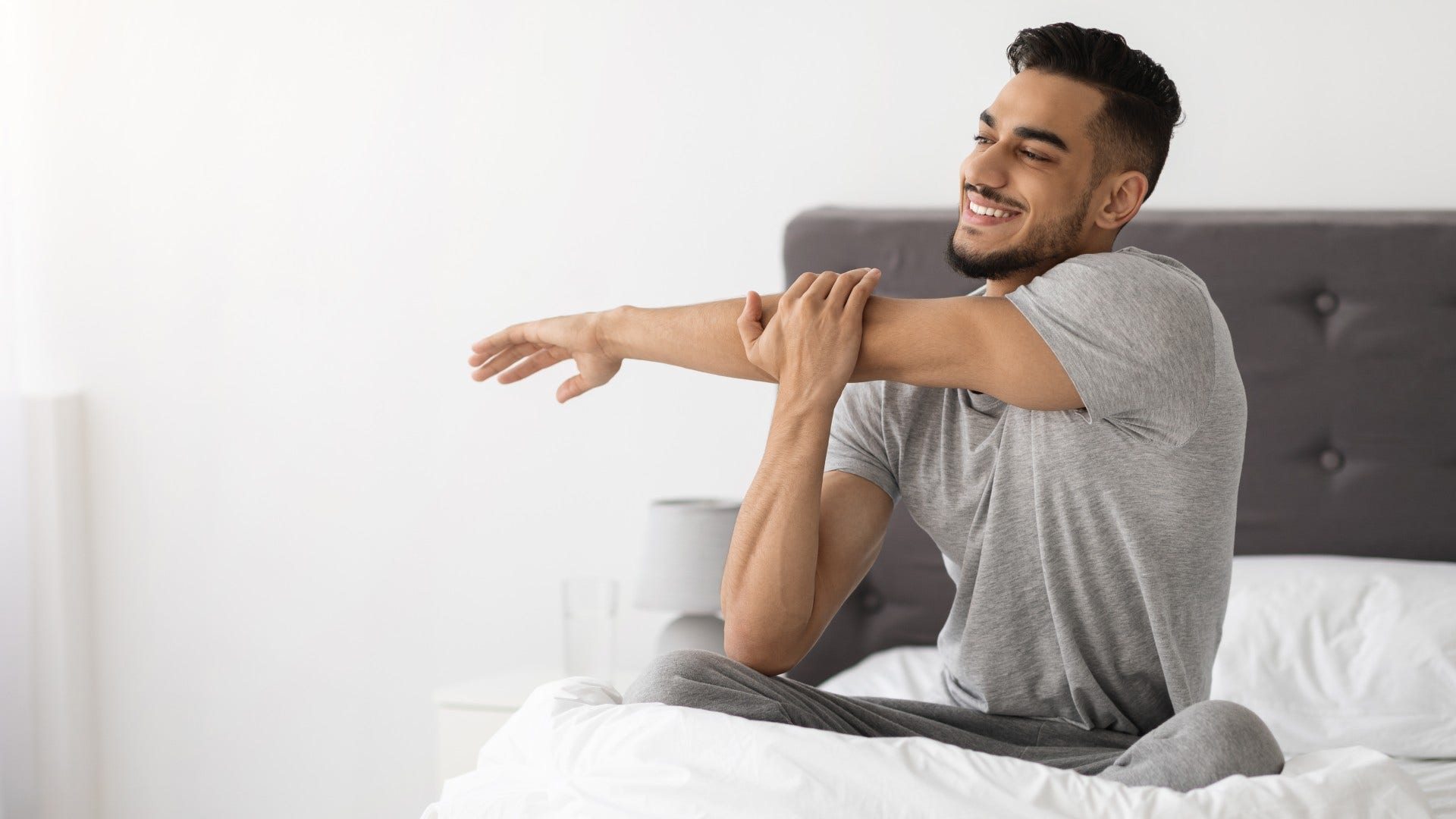 man who wakes up before alarm goes off respects morning quiet